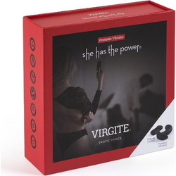 Virgite She Has The Power Πρωκτική Σφήνα Ασύρματη με Δόνηση Μαύρη