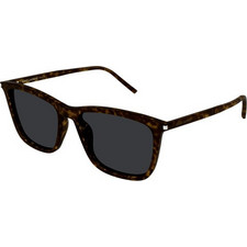 Saint Laurent SL851 002 Ανδρικά Γυαλιά Ηλίου Τετράγωνα Κοκάλινα Καφέ με Μαύρο Φακό