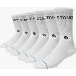 Stance Ανδρικές Κάλτσες Ψηλές με Σχέδια Λευκές 6Pack A556C24ORI-WHT