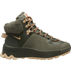 Nike Γυναικεία Αρβυλάκια Πλατφόρμα Suede Χακί με Γούνα FD0211-300