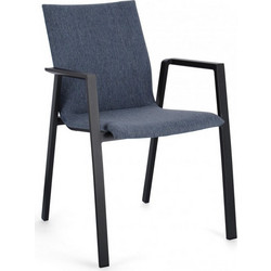 Kare Design Odeon Καρέκλα Κήπου Αλουμινίου Μαύρη 0663599