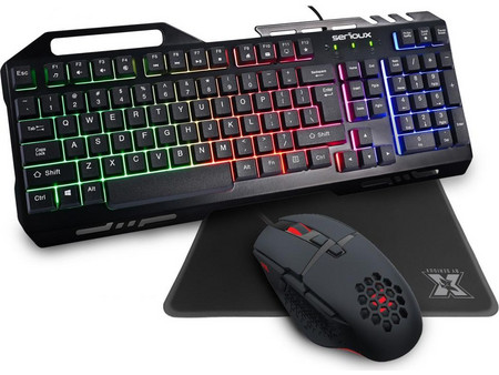 Serioux Tobis Σετ Gaming Πληκτρολόγιο RGB Black