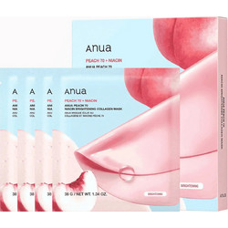 Anua Peach 70 Nacin Brightening Collagen Sheet Μάσκα Προσώπου για Ενυδάτωση & Λάμψη με Κολλαγόνο 38gr
