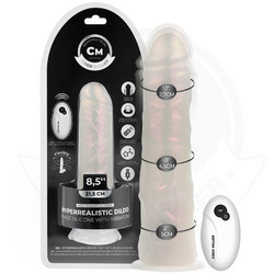 Cock Miller Vibrator Ρεαλιστικός Δονητής για Ζευγάρια με Τηλεχειριστήριο 21.5cm Clear