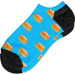 Dimisocks Do You Dare Burger Ανδρικές Κάλτσες Σοσόνια με Σχέδια Τιρκουάζ 50001