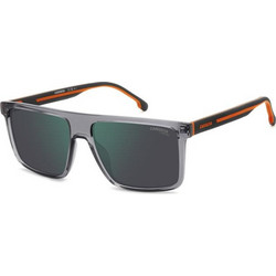 Carrera CA14/S M9L/MT Ανδρικά Γυαλιά Ηλίου Τετράγωνα Κοκάλινα Γκρι με Πράσινο Φακό