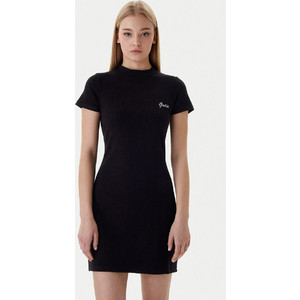 Guess Lavinia Mini Καλοκαιρινό Καθημερινό Φόρεμα Ριπ Μαύρο V6RK06K8RT2-JBLK Guess Lavinia Mini Καλοκαιρινό Καθημερινό Φόρεμα Ριπ Μαύρο V6RK06K8RT2-JBLK