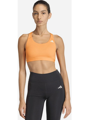 Adidas Optime Essentials Αθλητικό Μπουστάκι με Μέτρια Στήριξη & Αφαιρούμενη Ενίσχυση Πορτοκαλί KA4729