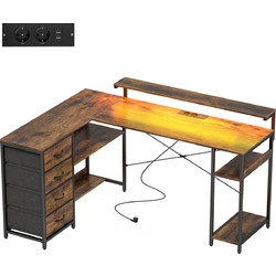Scruffs Γωνιακό Γραφείο Ξύλινο 155x110x91.4cm 836-679V90RB
