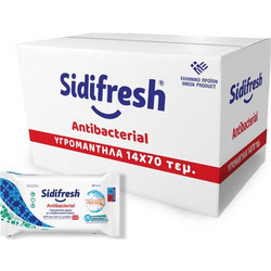 Sidiline Sidifresh Αντισηπτικά Μαντηλάκια Χεριών 14x70τμχ