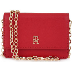 Tommy Hilfiger Μικρό Γυναικείο Πορτοφόλι με Clip Κόκκινο AW0AW18248-XLG