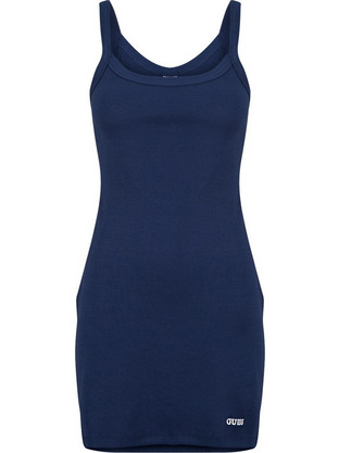 Guess Stella Mini Καλοκαιρινό Καθημερινό Φόρεμα Ριπ Navy Μπλε V6GK11K3181-G7JX