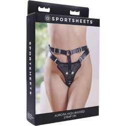Sportsheets Aurora High Waisted Harness Strap On Μαύρο