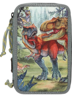 Dino World Bite Κασετίνα με 3 Θήκες Πολύχρωμη 413277