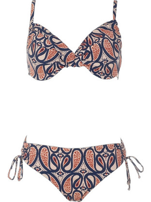Gsecret Bikini Set Navy Μπλε Κόκκινο C6402-36437