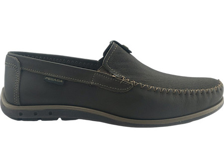 Pegada Ανδρικά Μοκασίνια Loafers Δερμάτινα Σοκολατί 141603-03
