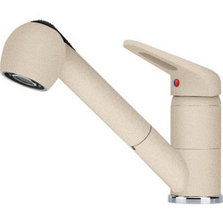 Franke Novara Plus 3150501131 Μπαταρία Κουζίνας Πάγκου Διπλής Παροχής Ανάμεικτη με Ντουζ Μπεζ