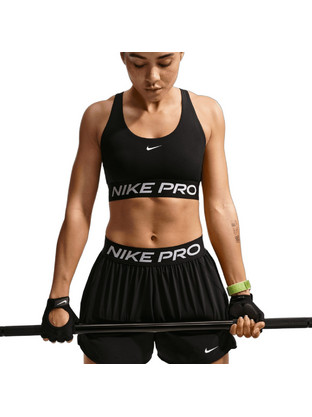 Nike Pro 365 Αθλητικό Μπουστάκι με Μέτρια Στήριξη Μαύρο IQ1035-010