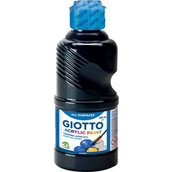 Giotto Black Ακρυλικό Χρώμα Ζωγραφικής 250ml