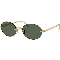 Ray-Ban RB3929 00171 Γυαλιά Ηλίου Στρογγυλά Μεταλλικά Χρυσά με Πράσινο Φακό