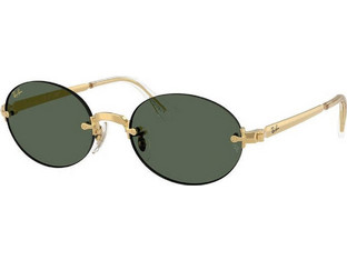 Ray-Ban RB3929 00171 Γυαλιά Ηλίου Στρογγυλά Μεταλλικά Χρυσά με Πράσινο Φακό
