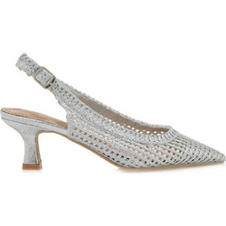Exe Γόβες Slingback με Λεπτό Χαμηλό Τακούνι Ασημί S439W7522680