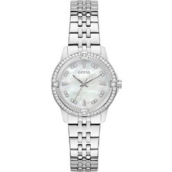 Guess Colette Γυναικείο Ρολόι με Ασημί Μεταλλικό Μπρασελέ GW1027L1