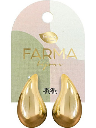Farma Bijoux Γυναικεία Σκουλαρίκια Κρεμαστά από Ορείχαλκο Xρυσά BEWOW10