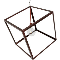 Globostar Cube Κρεμαστό Φωτιστικό Οροφής Μονόφωτο E27 Μπρονζέ 999-0216