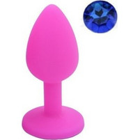 Guilty Toys Gem Medium Πρωκτική Σφήνα Diamond Plug Μπλε Ροζ