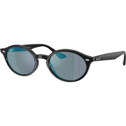 Ray-Ban RB4315 6018O Ανδρικά Γυαλιά Ηλίου Στρογγυλά Κοκάλινα Μαύρα με Γκρι Φακό