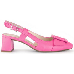 Gabor Ανατομικές Γόβες Slingback Δερμάτινες με Χοντρό Χαμηλό Τακούνι Φούξια 21-42.262.21