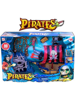 Chap Mei Pirate Ship Attack Σετ Φιγούρες Δράσης για 3+ Ετών