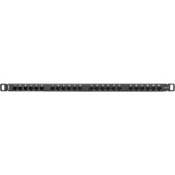 Lanberg PPU6-0024-B Ethernet Patch Panel Rack 0.5U 24 Θυρών Cat.6 Unshielded