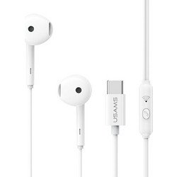Usams EP-50 Handsfree Earbud USB-C White
