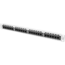 Lanberg PPU5-1024-S Ethernet Patch Panel Rack 1U 19" 24 Θυρών Cat.5e Unshielded UTP