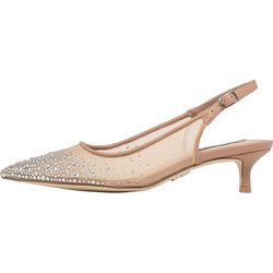 Steve Madden Γόβες Slingback με Λεπτό Χαμηλό Τακούνι & Στρας Μπεζ STRASSLOW SM11005346-242