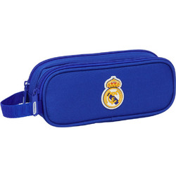 Safta Real Madrid C.F. Κασετίνα Βαρελάκι με 2 Θήκες Μπλε S4314296