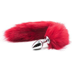 Toyz4lovers Fox Πρωκτική Σφήνα Tail Plug 7cm Κόκκινη