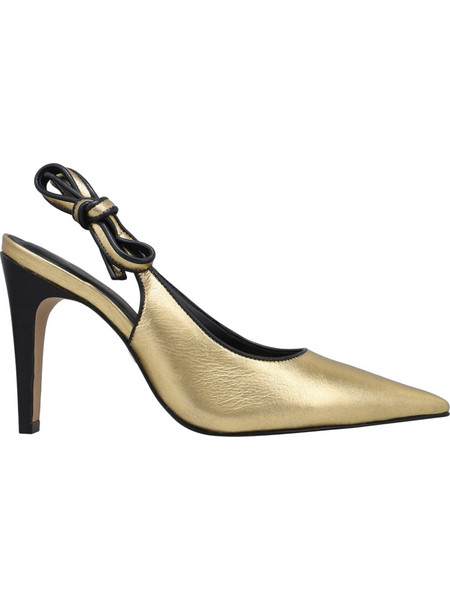 Carrano Γόβες Slingback Δερμάτινες με Τακούνι Στιλέτο Χρυσές 754037-FACL01