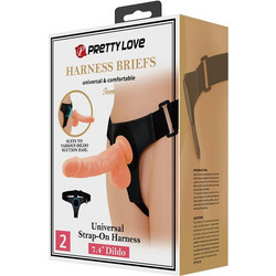 Pretty Love Tom Harness Strap On με Dildo 20cm Flesh D-233387