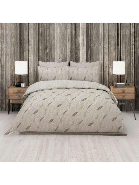 Espree Σετ Σεντόνια King Size Βαμβακερά με Λάστιχο 180x200+35 Cypres Beige