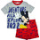 Disney Mickey Mouse Βαμβακερή Καλοκαιρινή Γκρι Κόκκινη EV2005