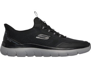 Skechers Slip - In Summits Ανδρικά Sneakers Μαύρα 233045-BKCC