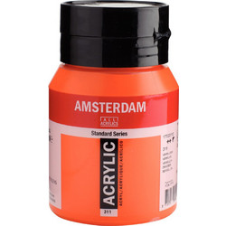 Royal Talens Amsterdam 311 Vermillion Ακρυλικό Χρώμα Ζωγραφικής 500ml