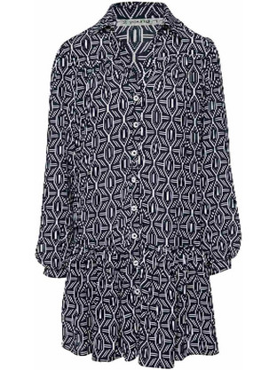 Conquista Mini Καθημερινό Φόρεμα Σεμιζιέ Navy Μπλε C211-181-41-XL