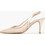 Mortoglou Γόβες Slingback Δερμάτινες με Τακούνι Στιλέτο Χρυσές SK717