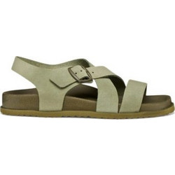 Geox Γυναικεία Σανδάλια Suede Ανατομικά Πράσινο Mint D658RB 00022 C3005