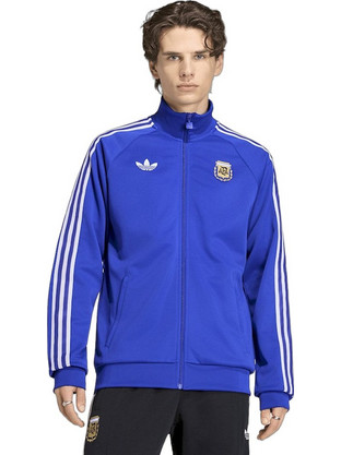 Adidas Ανδρική Ζακέτα Φούτερ με Φερμουάρ Μπλε JZ6305