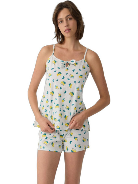 Minerva Babydoll Καλοκαιρινό Βαμβακερό Γκρι 90-53219-365
